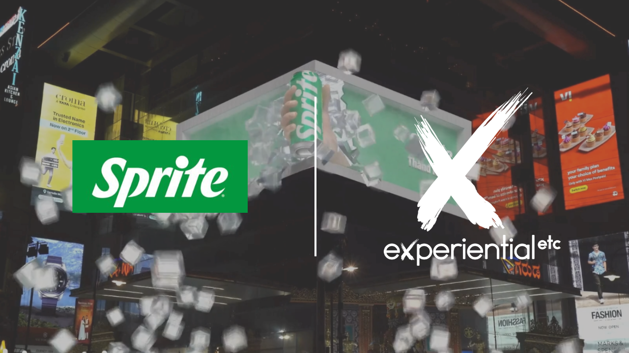 Captivating anamorphic billboard, we took the spectacle higher with a CGI video for Sprite